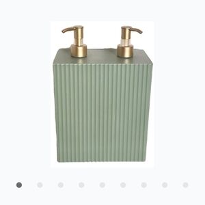 No Boundaries Green Soap Dispenser with Gold Pumps